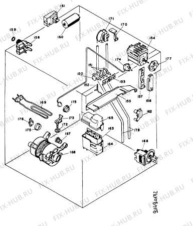 Взрыв-схема стиральной машины Zanussi FC814S - Схема узла Section 6
